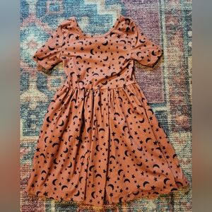 Kids Star and Moon Patterned Dress